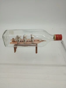 Vintage Gilbeys Gin Bottle with Ship Inside - Made in Philippines - Picture 1 of 24