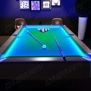 LED Strip Lights 16.4 ft Music Sync Bluetooth RGB with Remote for pool table - Picture 1 of 9