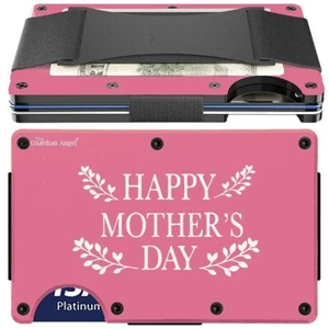 Happy Mothers Day Womens Titanium Carbon Fiber RFID Blocking Wallet D7 - Picture 1 of 10