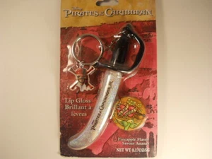 Disney Pirates of the Caribbean Lip Gloss Black Cherry w/ key chains - Picture 1 of 3