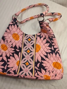 Vera Bradley Large “Loves Me” Print Large Hobo Style Purse - Picture 1 of 8