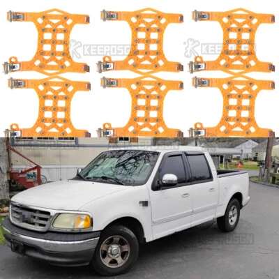 Cadenas antideslizantes de barro de emergencia para nieve y neumático de rueda de 6 piezas para Ford F-150 F-250 F-350 Foto 1 de 4