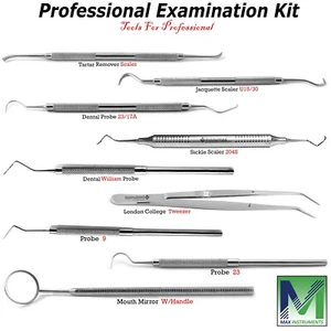 Herramientas de limpieza dental Explorer Scaler kit de examen profesional higiene dental - Imagen 1 de 9