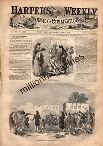 1859 Harpers Weekly June 4 - French, Austria and Italy prepare to fight. Mexico - Picture 1 of 1