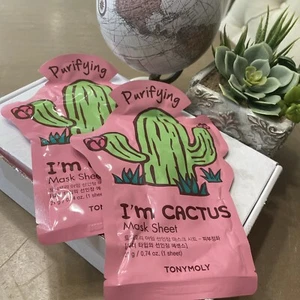 Tonymoly I'm Cactus Purifying Mask Sheet .74 oz / 21 g NEW FREE TRACKED SHIP - Picture 1 of 2