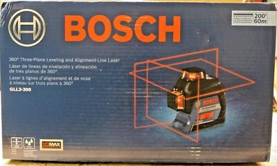 Láser de línea autonivelante Bosch GLL3-330 360 grados 3 planos haz rojo Foto 1 de 4
