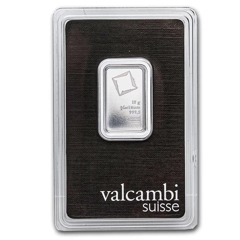 10 gram Platinum Bar - Valcambi (In Assay) - SKU#209227 Cover