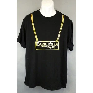 NUEVO CON ETIQUETAS NUEVO Camiseta BarberShop The Next Cut S Pequeña Nueva con Etiquetas Cadena Dorada Peluquería Peluquería Película - Imagen 1 de 5