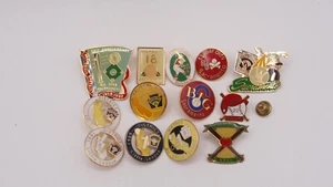 Lot Of 13 California CA Little League District 18, 1, 6, 22 Hat Lapel Pins *READ - Picture 1 of 4