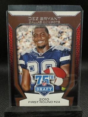 2010 Topps Nfl Draft 75th Anniversary #75DA-39 Dez Bryant Dallas Cowboys - Image 1 of 2