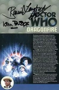 Doctor Who: Dragonfire DVD Insert Signed by BONNIE LANGFORD & IAN BRIGGS - Foto 1 di 1