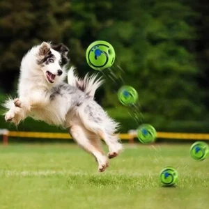 Wobble Wag Giggle Glow Ball Interactive Dog Toy Fun Giggle Sounds When Rolled - Picture 1 of 13