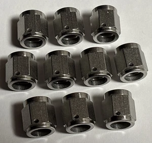 (10ea) NSN 4730-00-936-4360 , Tube Coupling Nut AS4370J04_NF , Free Shipping!!! - Bild 1 von 5