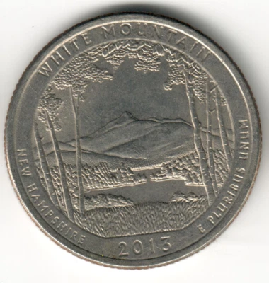 USA - 2013P - Washington ¼ Dollar - White Mountain - Low Mintage - #10434 - Image 1 of 2