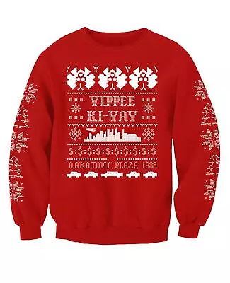 NOSTALGIC CLOTHING Die Hard Inspired Christmas Jumper Adults Sweatshirt