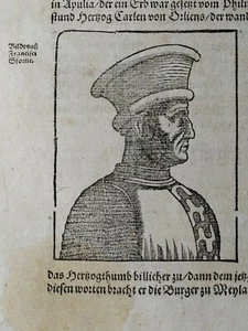 4 fg. Sforza Milano Cosmographia Universalis Münster Basel 1592   - Bild 1 von 5