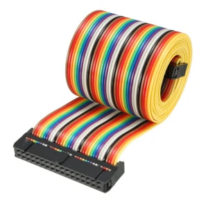 Cable Plano Idc De 34 Pines Flexible Multicolor Cable Puente 118cm 2,54mm,1Pcs - Imagen 1 de 5