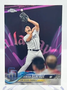 Hunter Renfroe 2018 Topps cromo béisbol #184 refractor rosa paralelo - Imagen 1 de 2