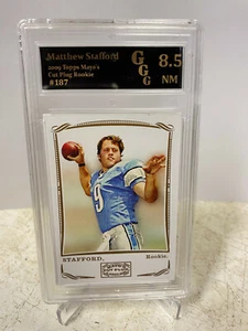 Matthew Stafford 2009 Topps Mayo's Cut Plug Rookie #187 GGG 8.5 - Picture 1 of 2