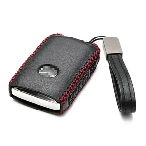 4-Button Leather Smart Key Fob Cover Case Fits for 2019-2022 Mazda 3,CX-5,CX-30 - Foto 1 di 15