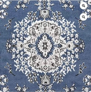 3’ 7” x 5’ 2” - Home Dynamix Premium Sakarya Medallion Area Rug - Blue\Ivory - Picture 1 of 2