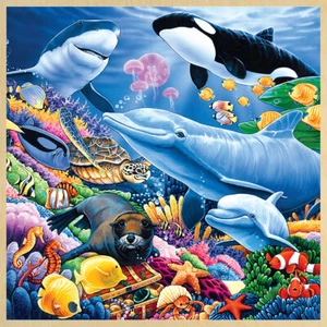 MasterPieces Undersea Friends 48 Piece Jigsaw Puzzle - Picture 1 of 3