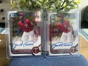 (2) Yasser Mercedes 2022 Bowman Chrome 1st Autos Twins CPA-YMS Receive 2! - Picture 1 of 5