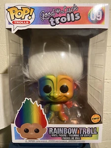 Funko Pop Troll 10 Inch Rainbow Troll 09 Limited Edition Chase Variant Rare - Picture 1 of 6