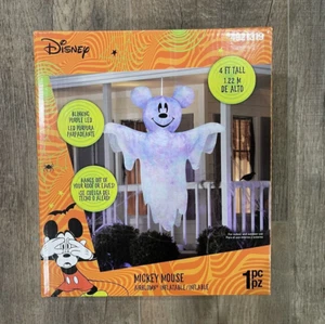 Gemmy Disney Mickey Tie Dye Hanging Ghost 4 ft Halloween Hanging Inflatable - Picture 1 of 2