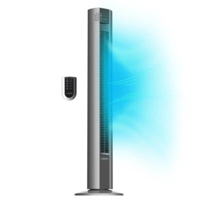 Lasko 48" Space-Saving Oscillating Performance Tower Fan with Remote, Gray, T483 - Image 1 of 4