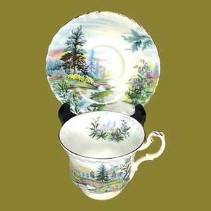Royal Albert Cup & Platillo Serie de Escenas Country Dovedale Inglaterra Teacup Meadow - Imagen 1 de 11