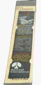 Marcador de tapiz de tripulación del transbordador espacial NASA STS 43 Rockwell Int'l nuevo de colección nuevo en paquete - Imagen 1 de 2