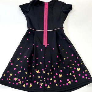 Shopkins Dress Size S 6-6X Roxy Ring Black Pink Gold Hearts Polka Dots - Picture 1 of 8