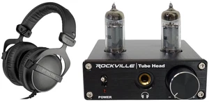 Beyerdynamic DT-770-PRO-32 Ohm Studio Monitoring Kopfhörer + Röhrenkopfhörer Verstärker - Bild 1 von 12