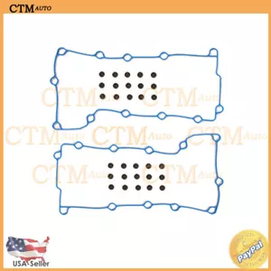 Valve Cover Gasket Set For 98-00 Chrysler Concorde Dodge 2.7L V6 DOHC VIN R Seal - Bild 1 von 2