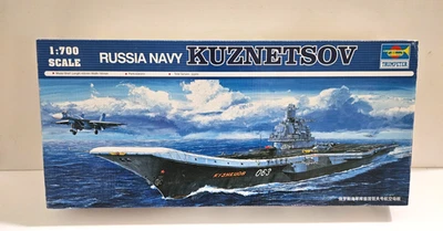 1/700 TRUMPETER RUSSIAN NAVY KUZNETSOV RAMPED AIRCRAFT CARRIER #05713 NEW MODEL - Image 1 of 3