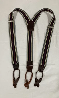 Tirantes elásticos a rayas rojo azul Rugby Ralph Lauren Foto 1 de 3