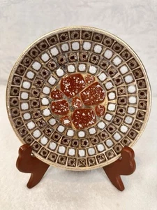 Mid Century Modern Style Fliese Mosaik Platte Neutral Beige Ted Gold Weiß 6" Teller - Bild 1 von 8