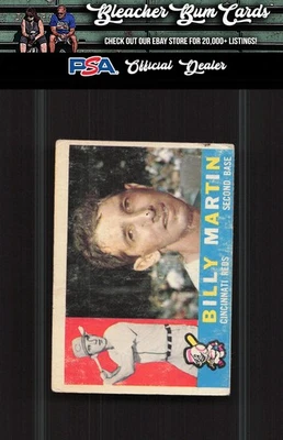 1960 Topps 173 Billy Martin Low Grade - Image 1 of 2