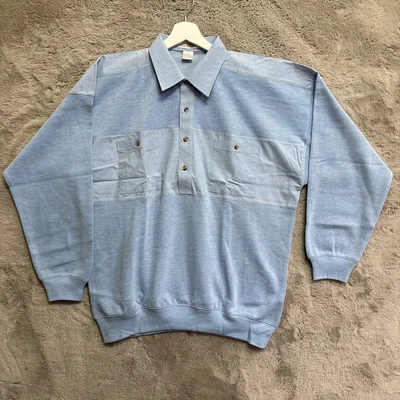 Camisa Polo De Colección Norm Thompson Para Hombre Azul Mezcla de Algodón Talla XL Escape Ordinary Foto 1 de 4