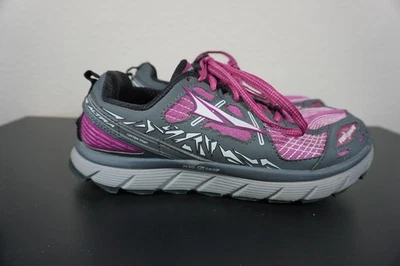 Altra Lone Peak 3.5 Trail Running Shoes Womens Size 6 Gray Pink Zero Drop Abound - Image 1 of 4