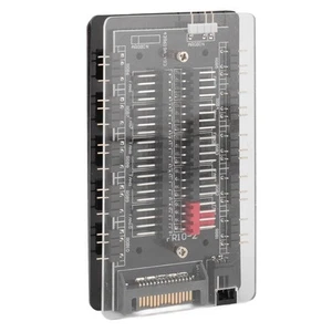 ARGB PWM Fan Hub 2 In 1 PWM ARGB Case Fan Hub Interface Power Supply Mag FY - Afbeelding 1 van 23