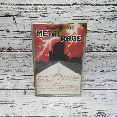 Metal Rage Masters of Metal Cassette Tape 1986 K-TEL Rock Mix Judas Priest Rush Foto 1 de 4