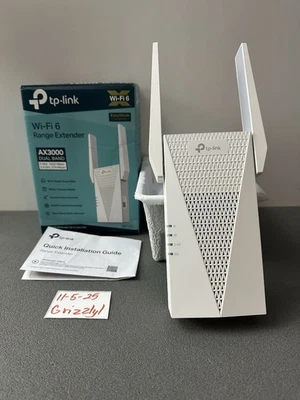 -NEW- TP-Link AX3000 WiFi 6 Range Extender (RE715X) - Image 1 of 4