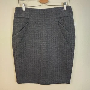 Mario Serrani Classic Black Textured Pencil Skirt Women’s Size 8 w/ Pockets NWT - Picture 1 of 7