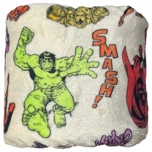 The Big One Oversized Plush Avengers Beige Throw Blanket with Hulk, 5'x6' - Picture 1 of 3