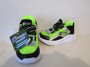 S Sport de Skechers Niños Niños Myles Step-Ins Moda Escuela Tenis Verde Talla 9T - Imagen 1 de 5