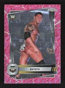 Batista 2025 Topps Chrome WWE Pink Shimmer rifrattore #43 - Foto 1 di 3
