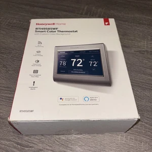 Termostato de color inteligente Honeywell RTH9585WF con fondo de color personalizado - Imagen 1 de 4