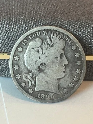 1896 P Barber Half Dollar, VG - Image 1 of 2